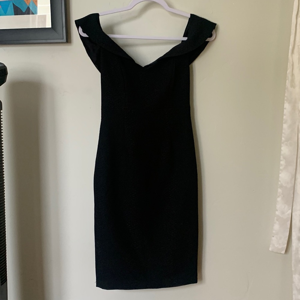 Black off the shoulder dress